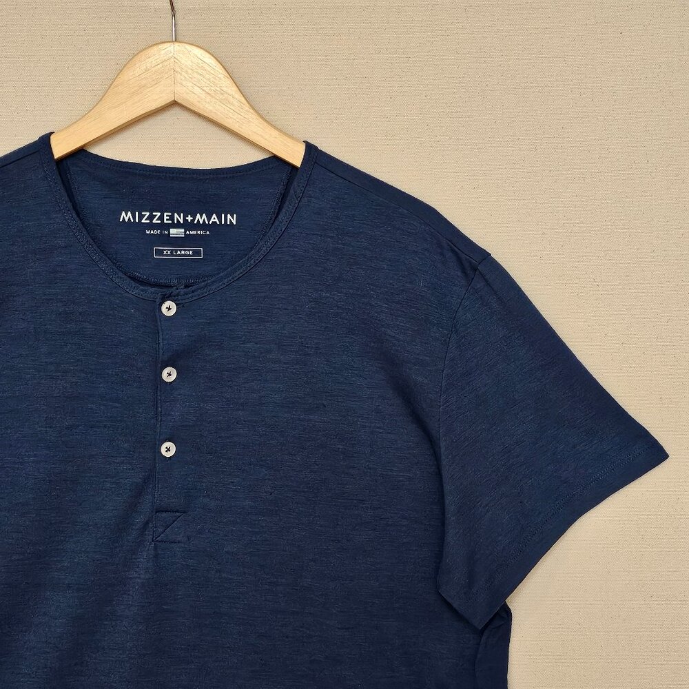 Mizzen+Main Short Sleeve Henley XXL